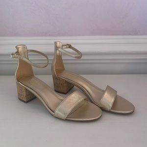 Lily Pulitzer gold sandals!